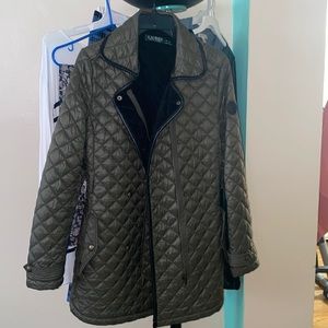 Forest green quilted jacket